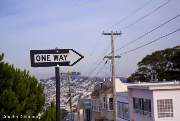 one way sign